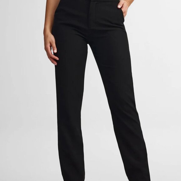 [4] Femme Black Slim Dress Pants - Picture 1 of 6